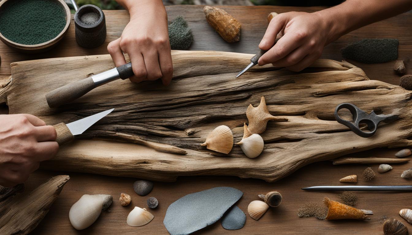 Création de bois flotté