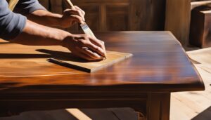 Rénovation de tables en bois