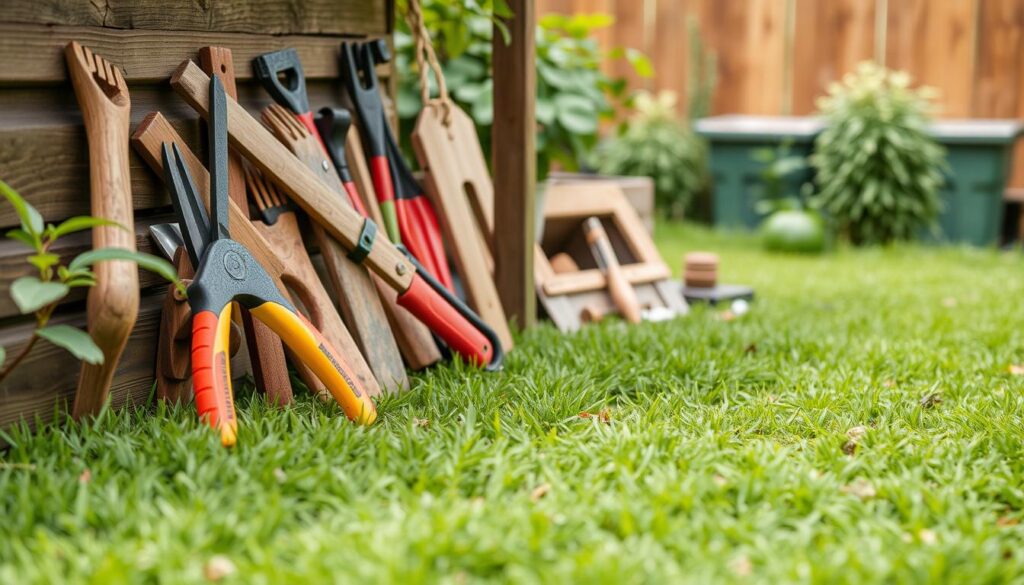 Image d'outils de construction pour abri de jardin