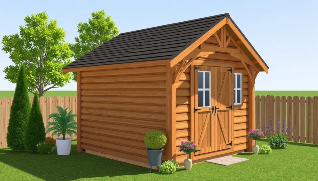 Téléchargez un exemple de plan abri de jardin en bois gratuit