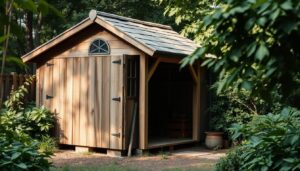 comment construire un abri de jardin en bois sans dalle