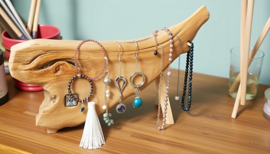 Créez un porte-bijoux en bois flotté