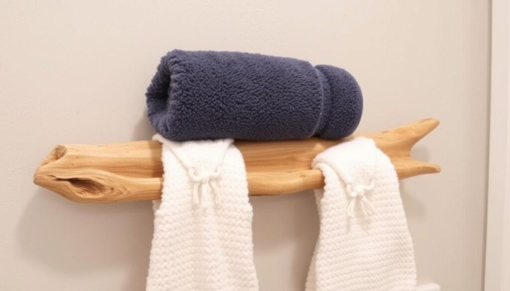Créez un porte-serviettes en bois flotté pour votre salle de bain