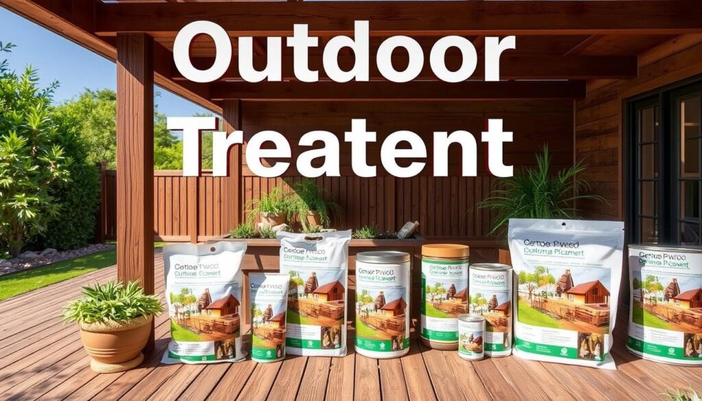 Image de produits de traitement pour bois extérieur