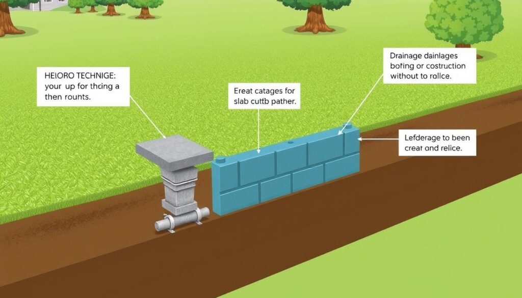 Image de techniques de drainage avant construction sans dalle