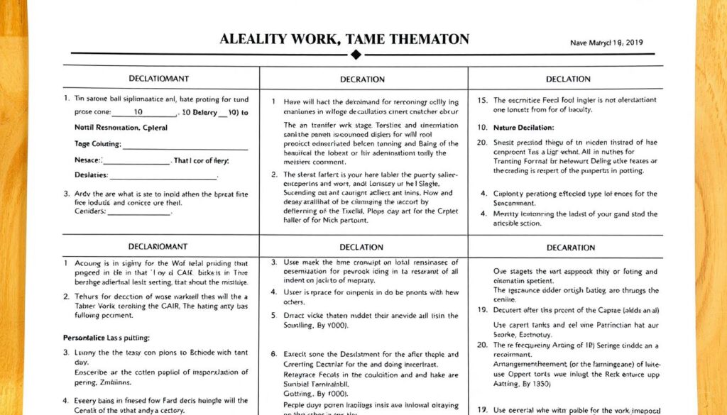 Image d'un formulaire de déclaration préalable de travaux