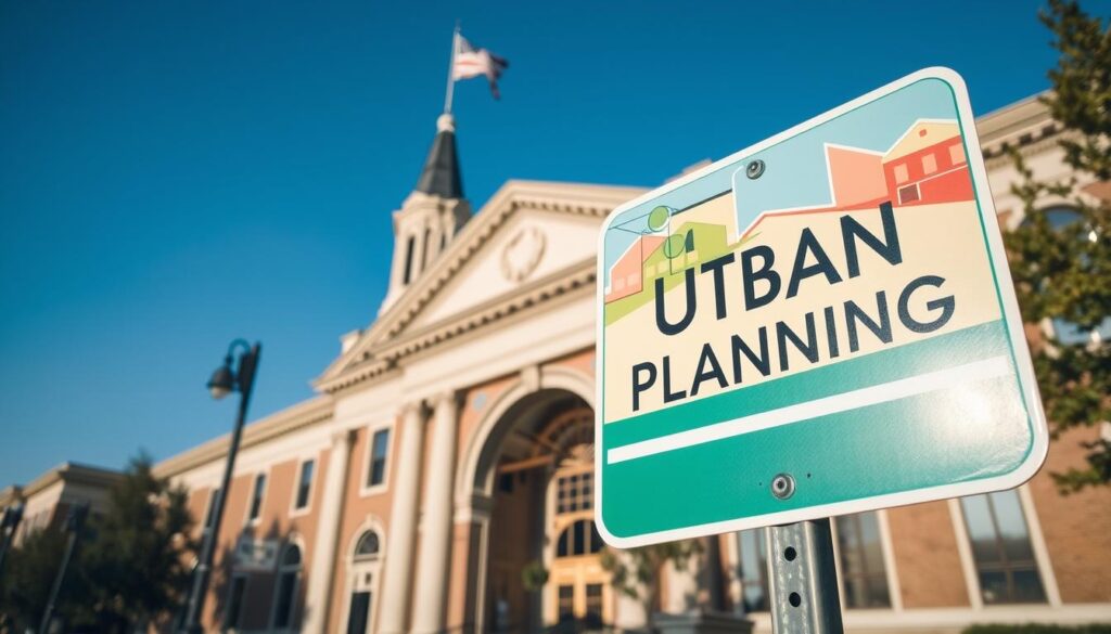 Image d'une mairie ou d'un panneau d'urbanisme
