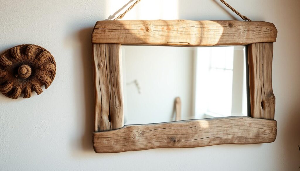 fabriquer un miroir en bois flotté tutoriel
