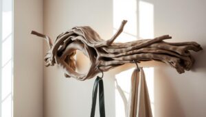 fabriquer un porte‑manteau en bois flotté