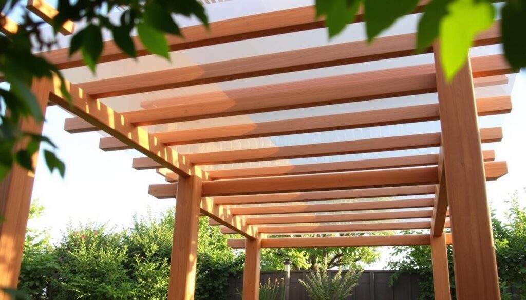 plan pergola bois avec couverture polycarbonate gratuit
