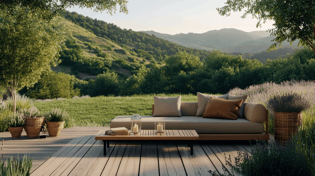 Terrasse de chez vivre en bois