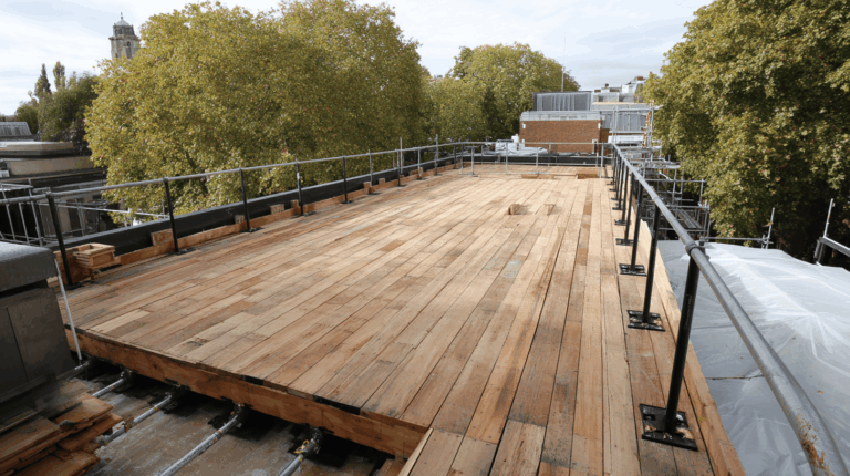 terrasse en bois lambourde