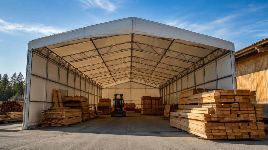 Quelles alternatives aux bâtiments fixes pour les professionnels du bois ?