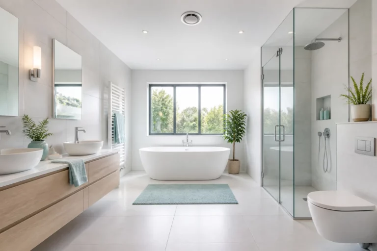 Salle de bain moderne et lumineuse