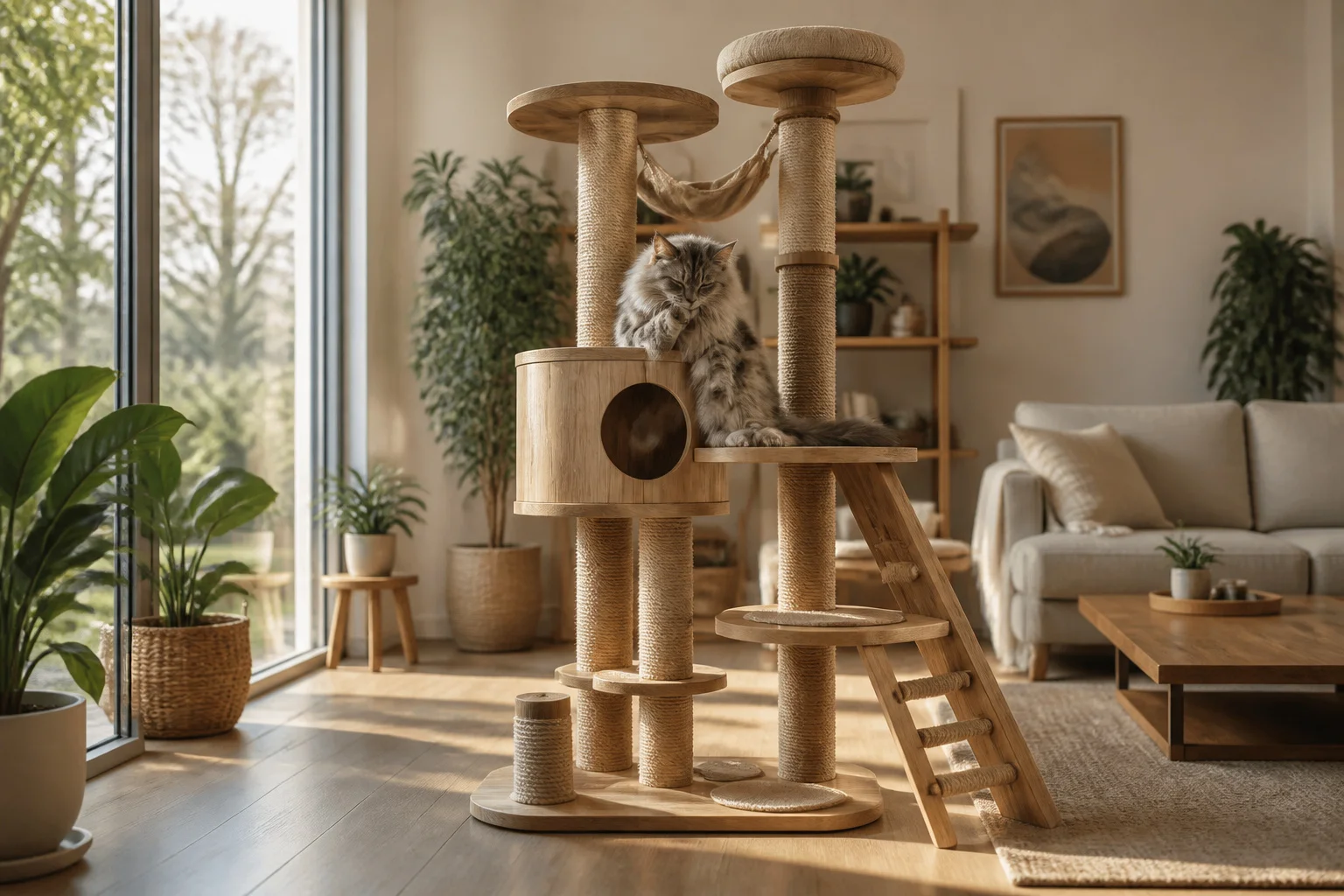 Arbre chat bois : le choix naturel pour votre félin