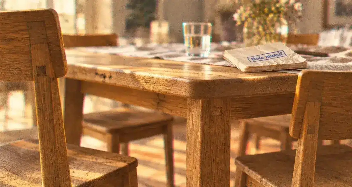 Chaise en bois massif : chêne, hêtre ou teck, le choix qui change tout
