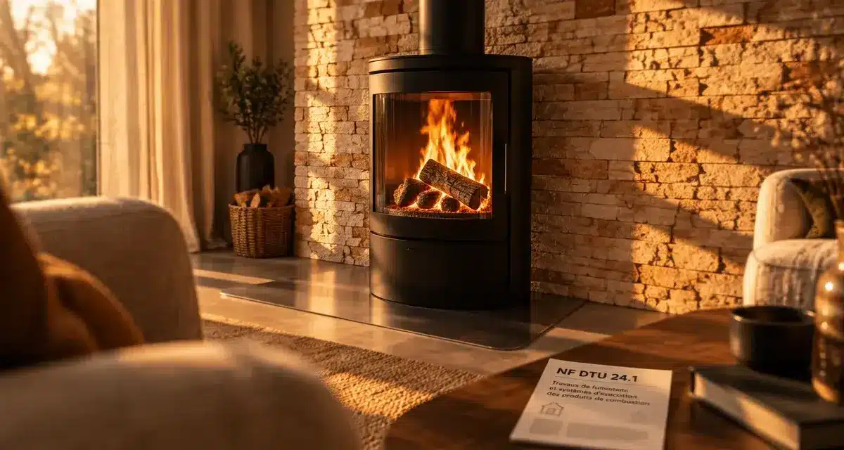 Déco derrière un poêle : la couleur qui sublime sans jamais griller
