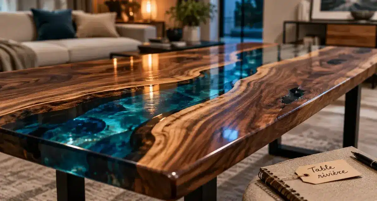 Table rivière en bois massif : pourquoi son prix grimpe entre 1000 et 6000 euros